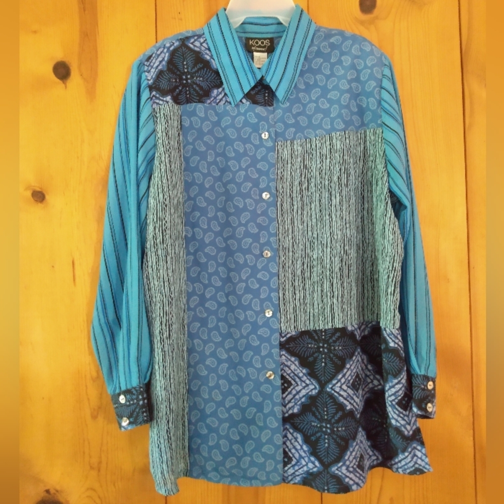 KOOS Multipattern Boyfriend Shirt